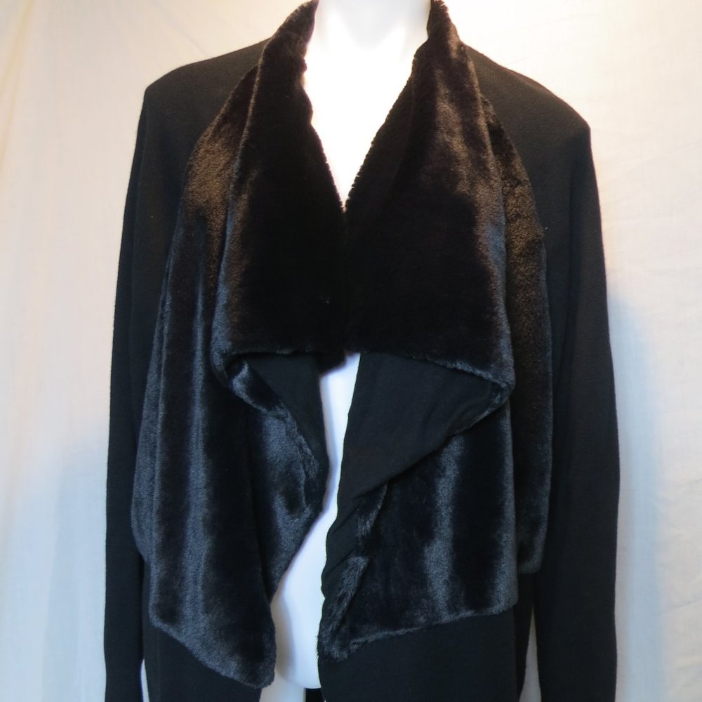 Banana Republic Sweater wrap with Faux Fur